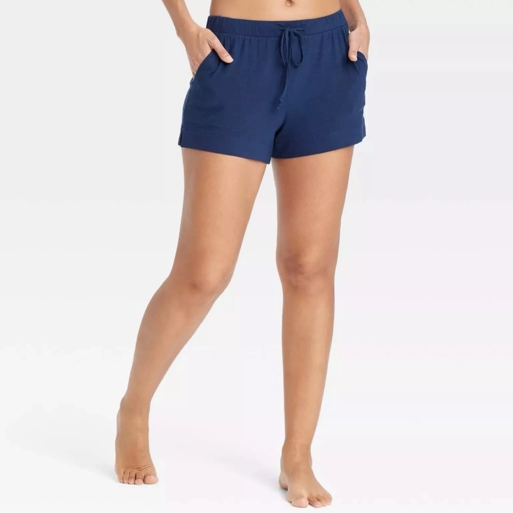 Women's Navy Blue Casual Shorts​​‎